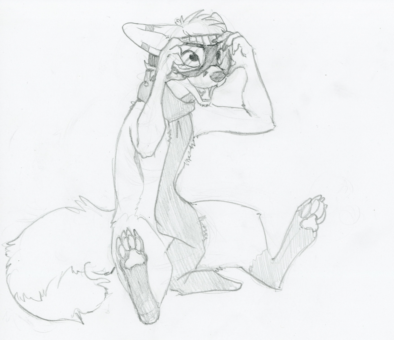 Kobaj discovers some flight goggles.