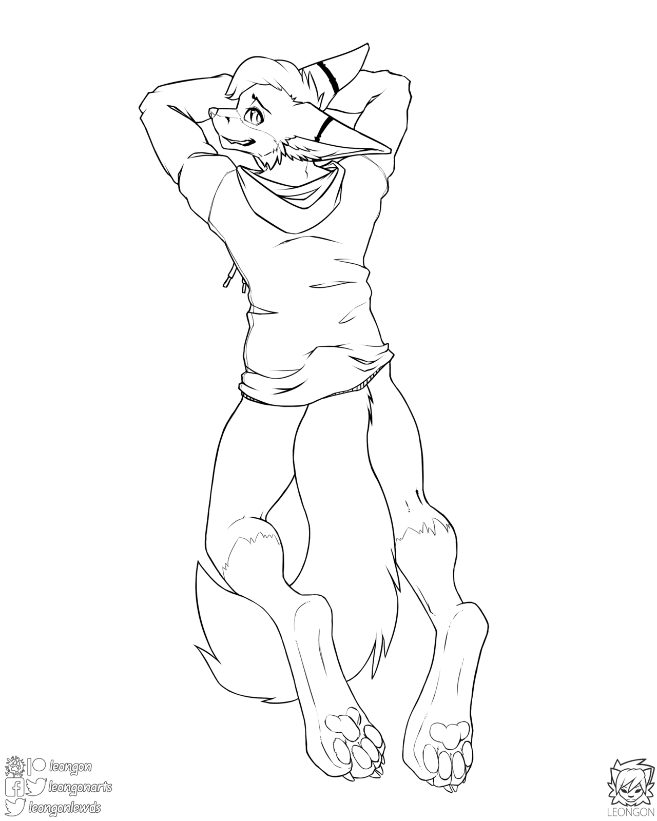 Kobaj wearing nothing but a hoodie.