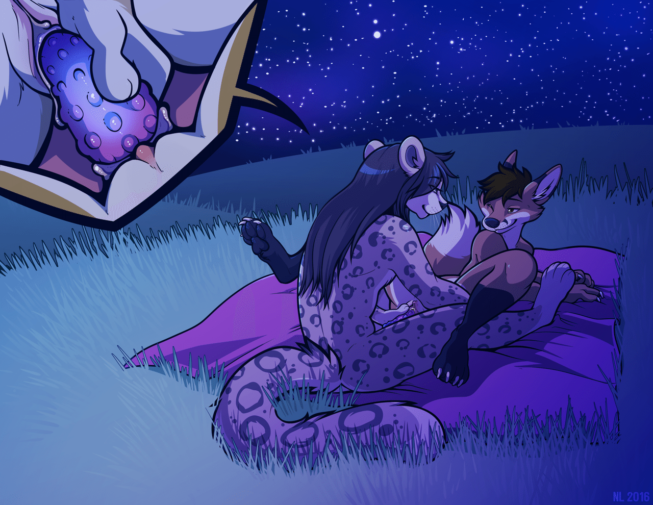 Kobaj and Aubirb discovering the fun of being intersex.