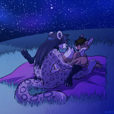 Kobaj and Aubirb discovering the fun of being intersex.