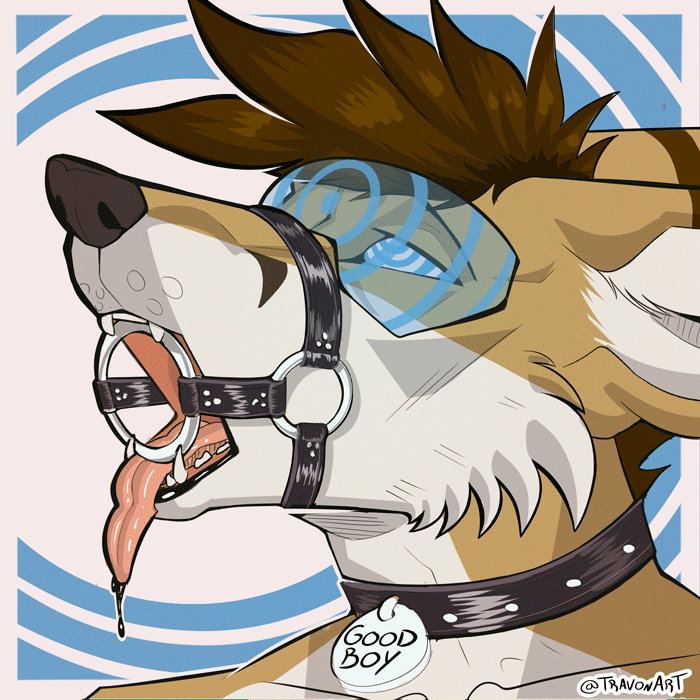 Kobaj is a very good boy, especially when he's got a hypno visor on.