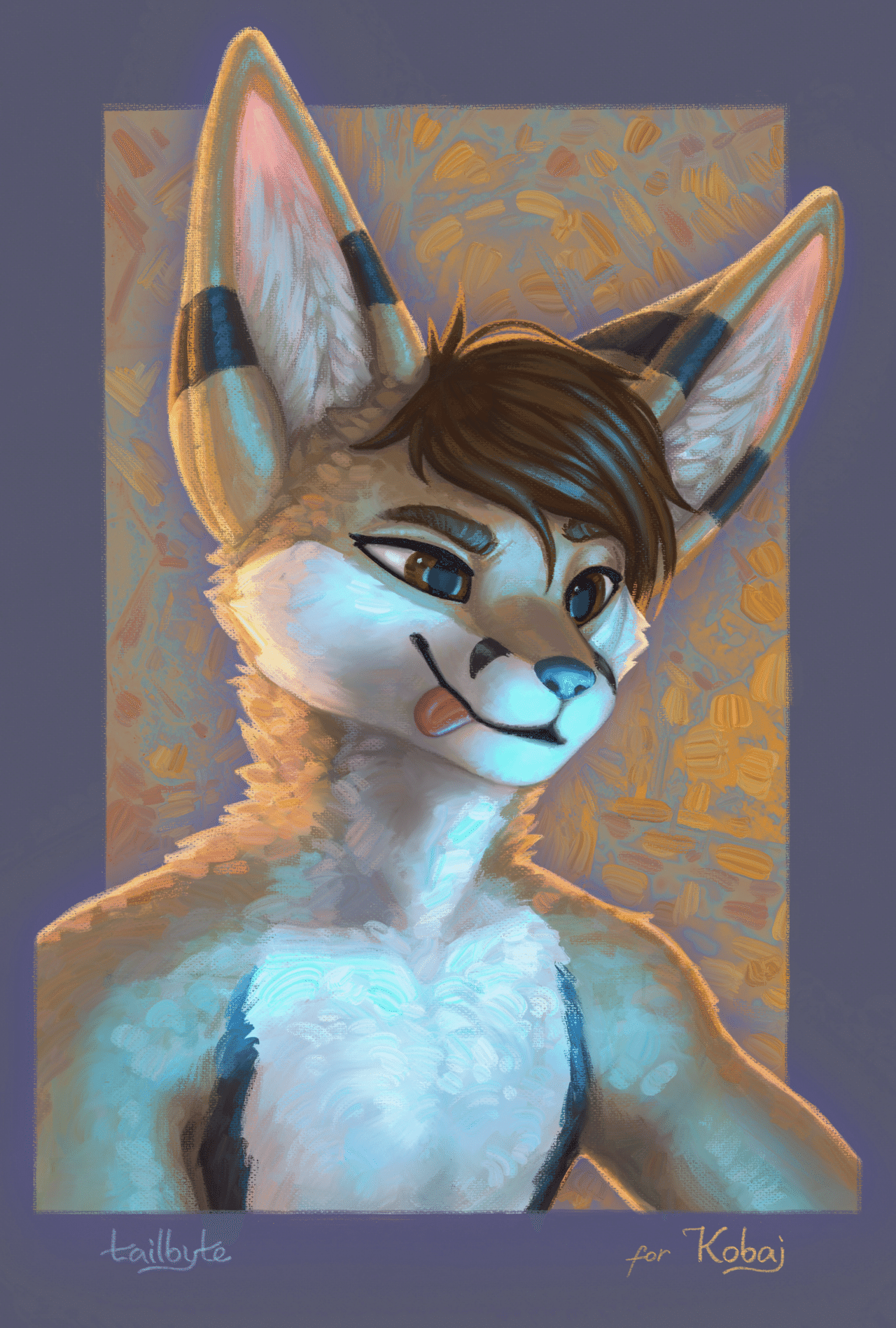 A wonderful birthday gift from Tailbyte who sneakly took a picture of Kobaj while he was diligently coding the other day.