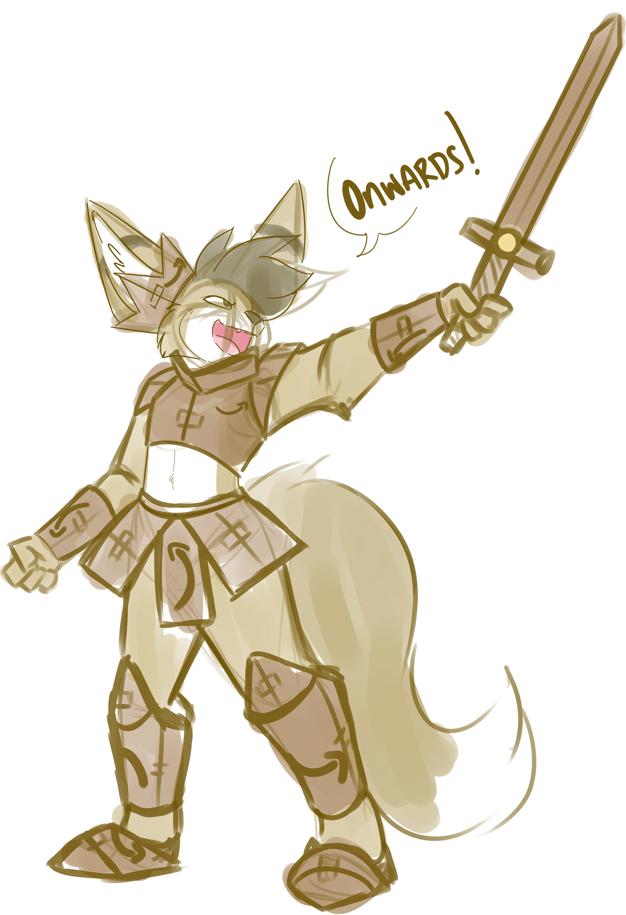 Kobaj here to save the day as a cardboard box knight.