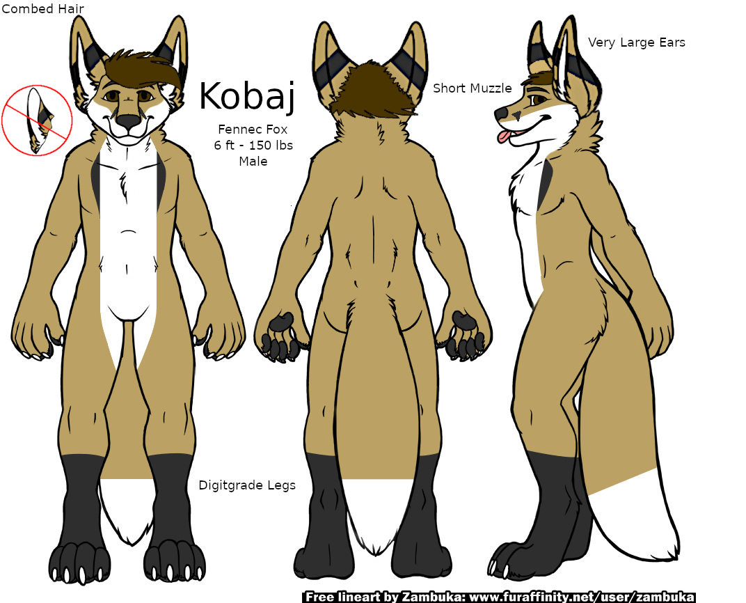 Original reference of Kobaj showing off his markings and attributes.