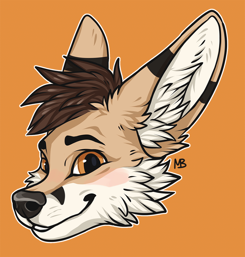 Kobaj grinning and blushing.