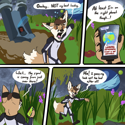 Kobaj has landed on an alien planet, will he survive?