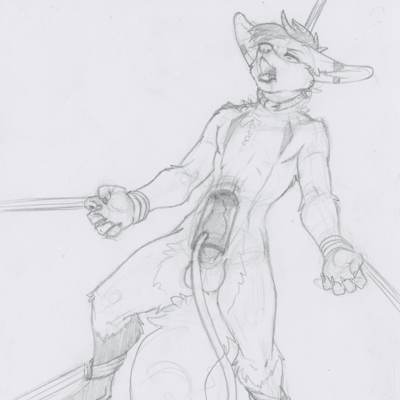 Kobaj somehow got tied up to a machine thats going to milk his cock dry.
